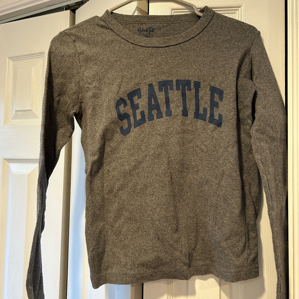 Grey Seattle Long Sleeve Tee